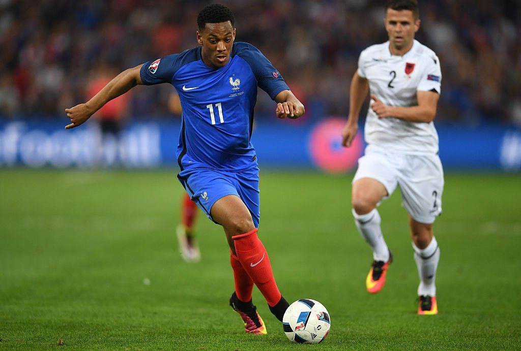 Gruppo A: L'attaccante francese Anthony Martial,