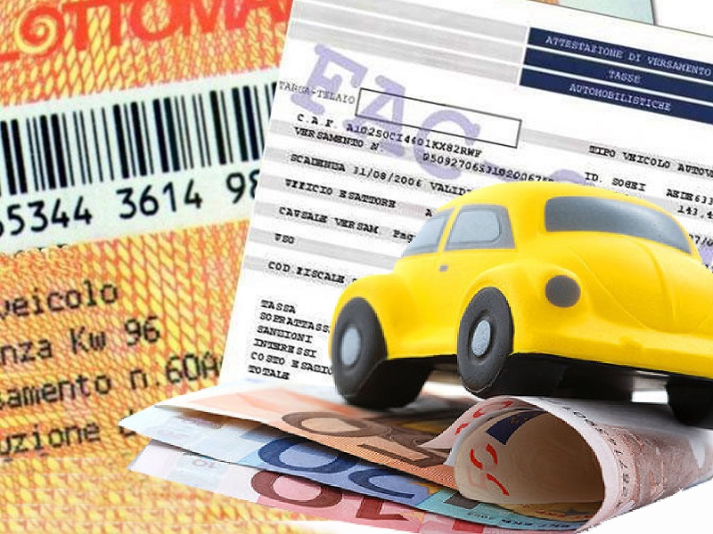 Il bollo auto costa ogni anno alle famiglie italiane 6,7 miliardi di euro con un +17,7% negli ultimi cinque anni secondo un'analisi Uecoop