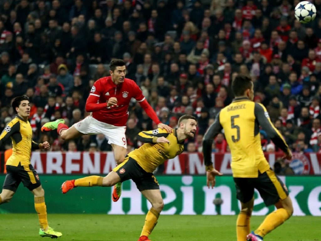arsenal bayern monaco champions league