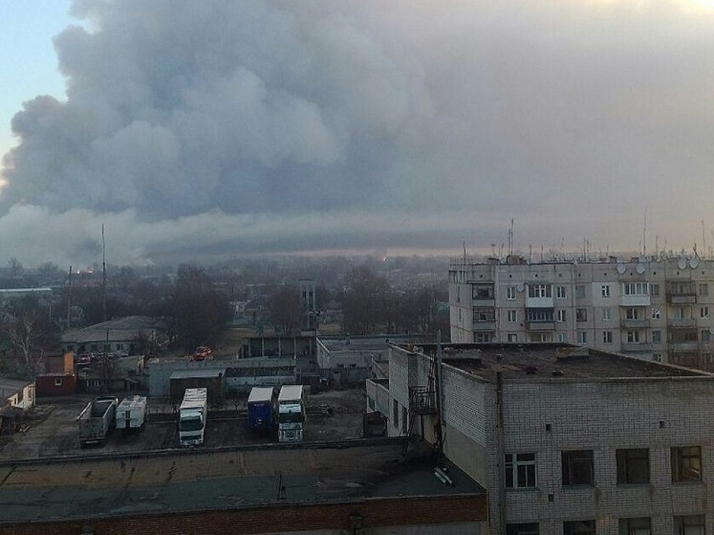 esplosione deposito armi ucraina