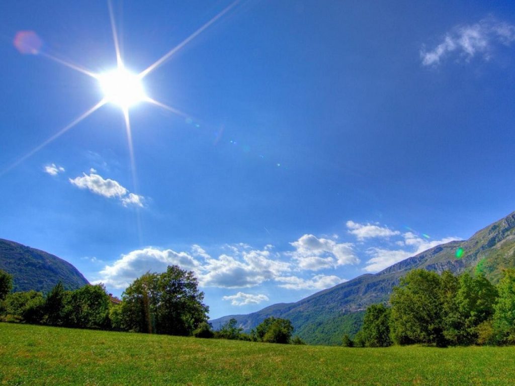 meteo previsioni del tempo sole