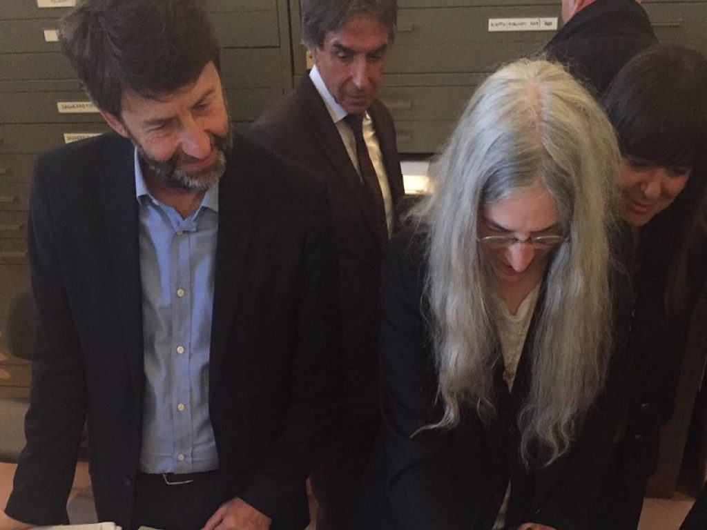 Dario Franceschini e Patti Smith