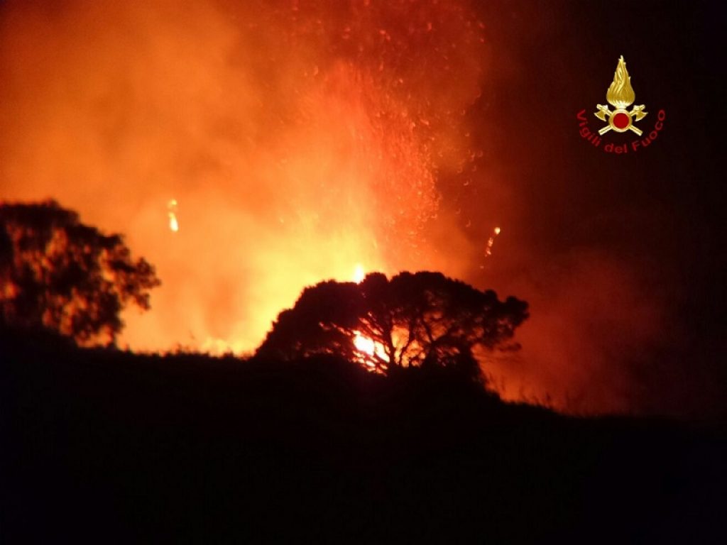 incendi oggi messina vesuvio grosseto vigili del fuoco
