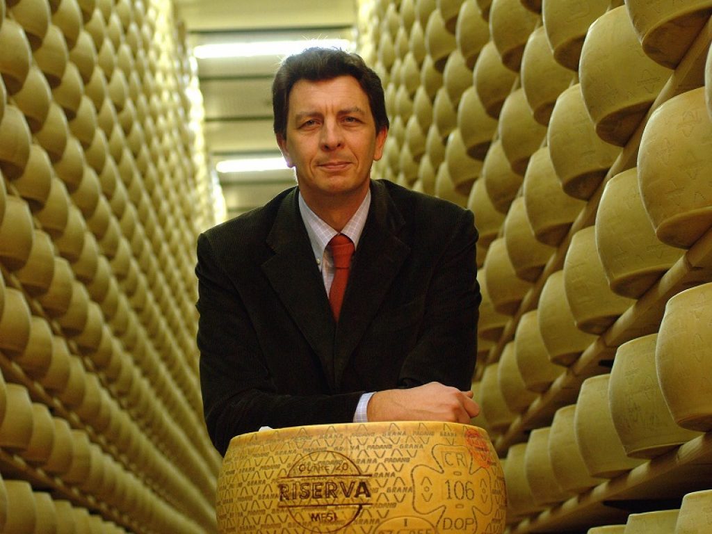 Il Presidente del Consorzio di Tutela del Grana Padano, Cesare Baldrighi