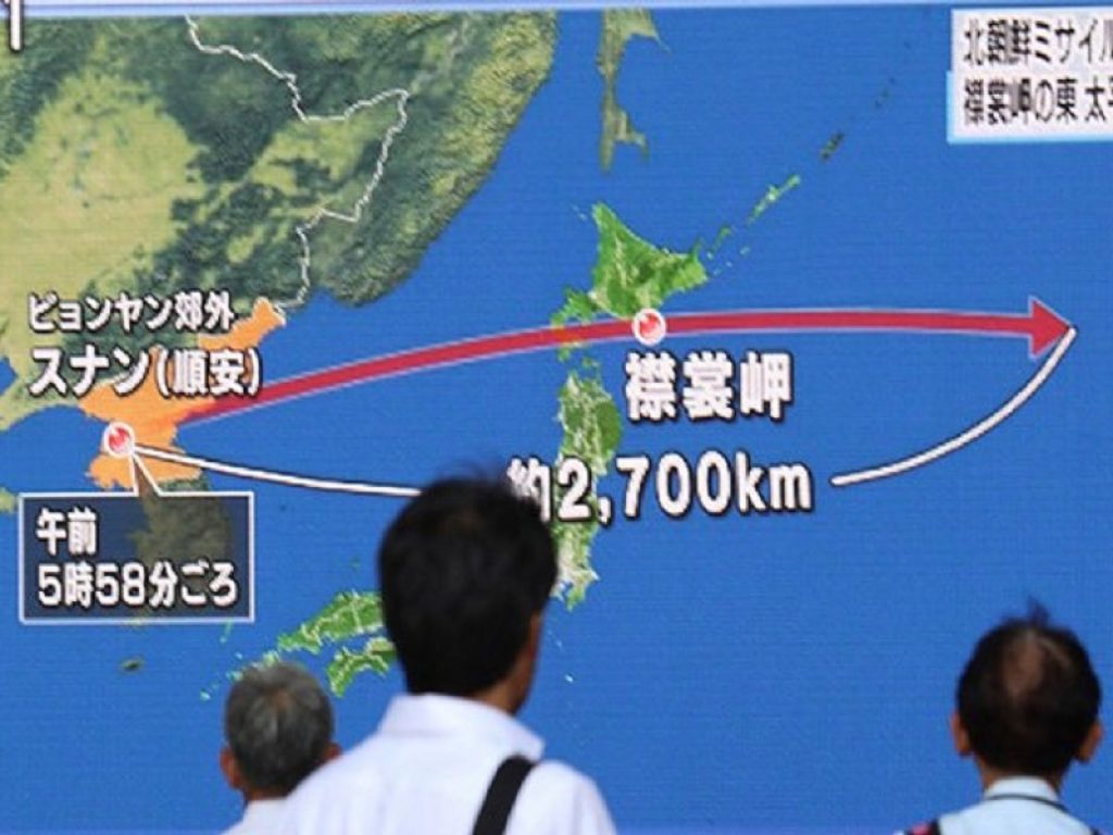 corea del nord lancio missile giappone hokkaido oggi news
