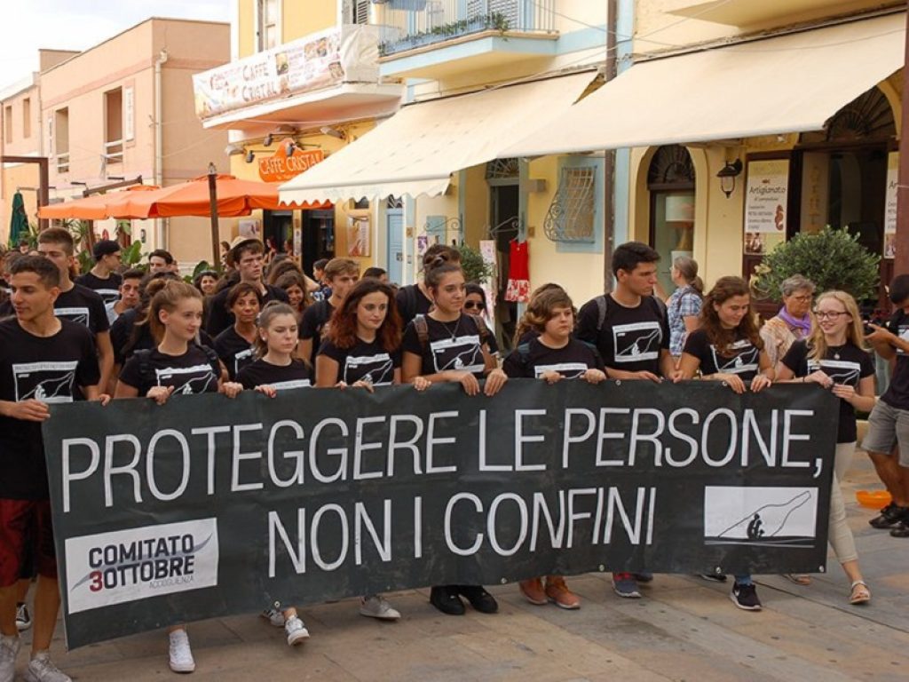 l'europa inizia a lampedusa studenti