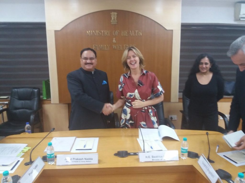 italia india firma memorandum intesa beatrice lorenzin sanità salute