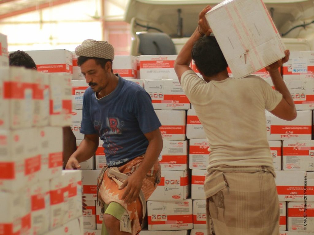 Allarme UNICEF: se il porto di Hudaydah in Yemen sarà attaccato, danneggiato o bloccato, altri 4 milioni di bambini nel paese vivranno in condizioni di insicurezza alimentare