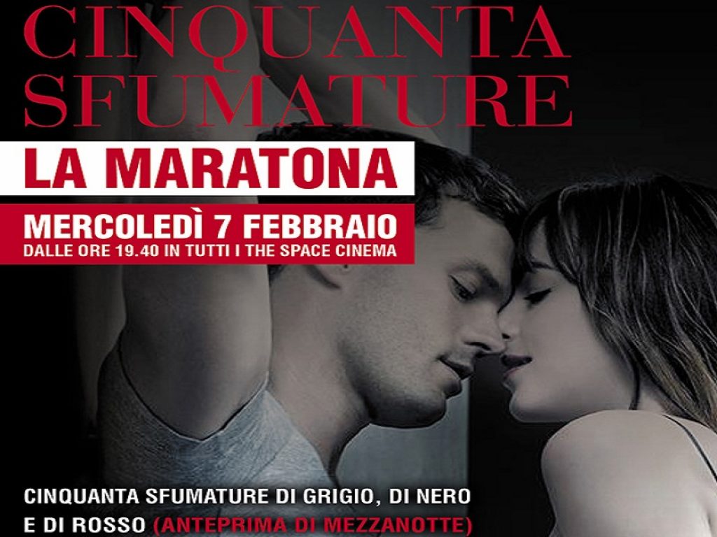 L’8 febbraio uscirà nelle sale italiane l’atteso Cinquanta Sfumature di Rosso: nei cinema The Space il 7 febbraio cinemaratona con i 3 film della saga scandalo