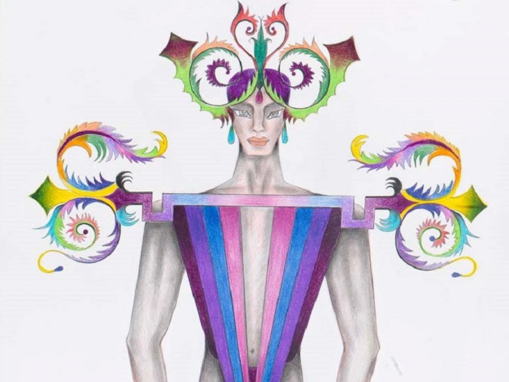 Roberto Capucci. Omaggio a Borromini. Costume per spettacolo, Marzo 2010