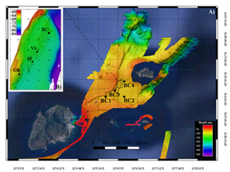 Si chiama “Smoking land”, il sito idrotermale, con oltre 200 camini vulcanici, scoperto nel fondale marino tra l’isola vulcanica di Panarea e l’isolotto di Basiluzzo