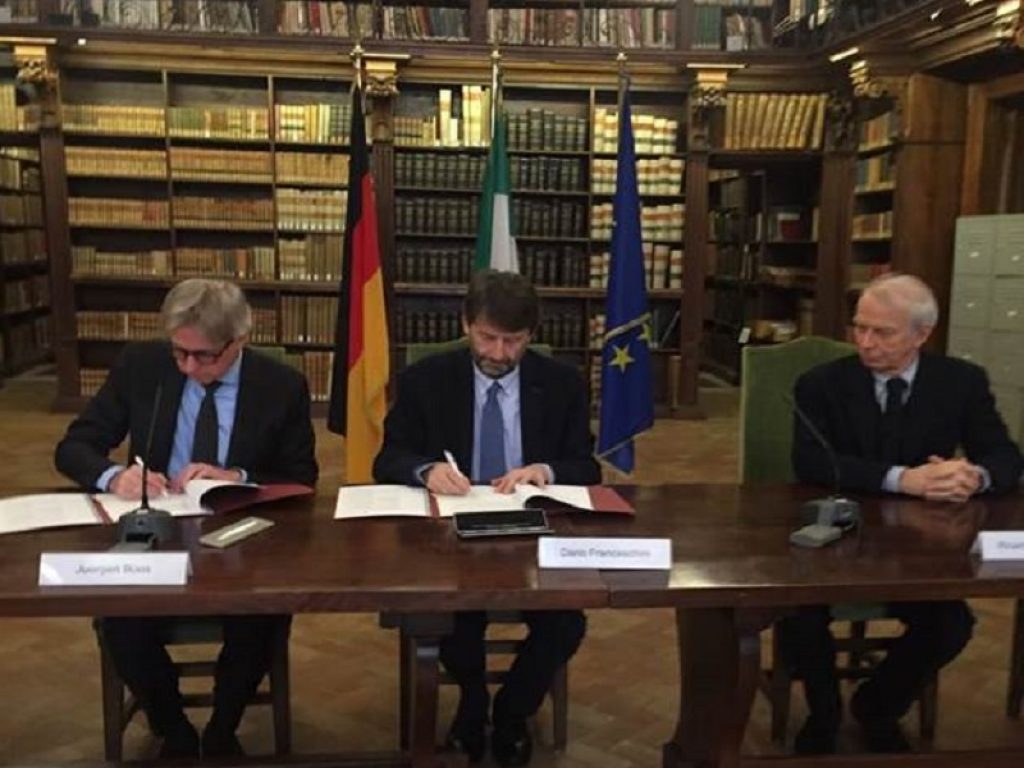 L’Italia sarà Ospite d’Onore alla Frankfurter Buchemesse 2023, la Fiera del Libro di Francoforte. L’accordo firmato stamani a Roma