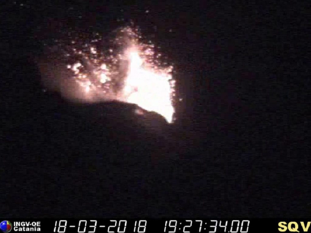 L'Istituto Nazionale di Geofisica e Vulcanologia (INGV) ha registrato una intensa sequenza esplosiva sul vulcano Stromboli che ha coinvolto le bocche dell’area centro-sud