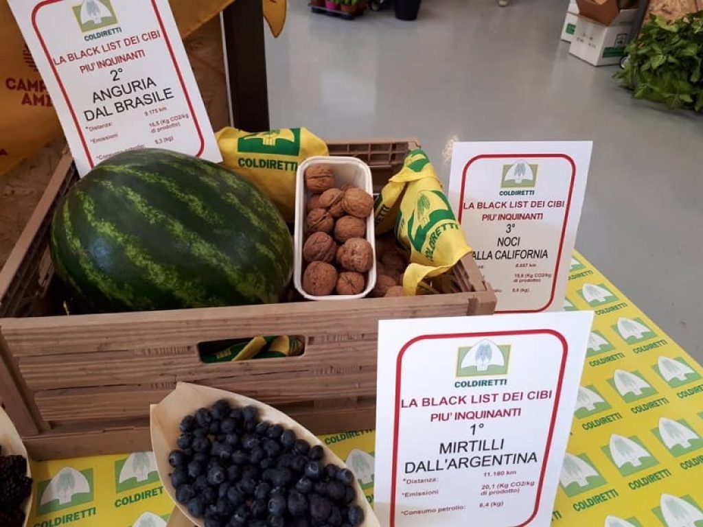 Dai mirtilli argentini ai fagiolini egiziani e alle noci californiane, Coldiretti presenta la black list dei cibi che inquinano se consumati in Italia