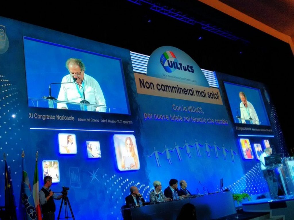 Al Congresso Uiltucs focus su crisi e contratti di lavoro. Presentati il Libro Bianco sul lavoro nella società del terziario e la ricerca “La centralità del terziario: innovazione, ripresa, lavoro, responsabilità”.