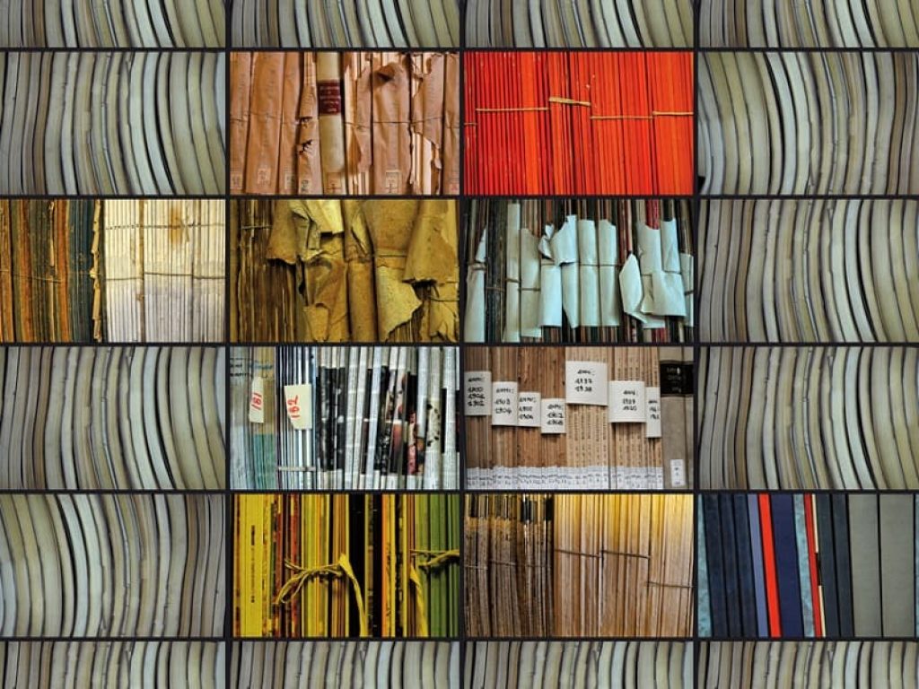 Le geometrie di libri di Giovanni Breschi in mostra a Firenze. All'Institut Français in Piazza Ognissanti 2 le labirintiche geometrie di una biblioteca fino al 10 Maggio