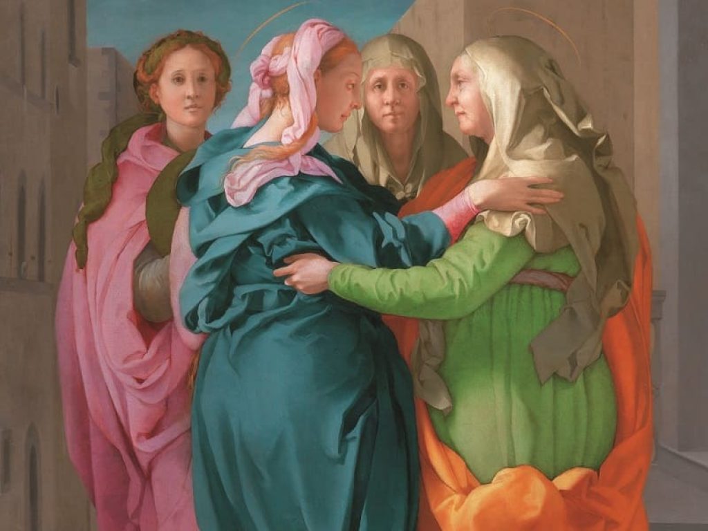 Jacopo da Pontormo (Pontorme, Empoli 1494 – Firenze 1557). Visitazione, 1528-1529 circa. Olio su tavola, Carmignano, pieve dei Santi Michele e Francesco.