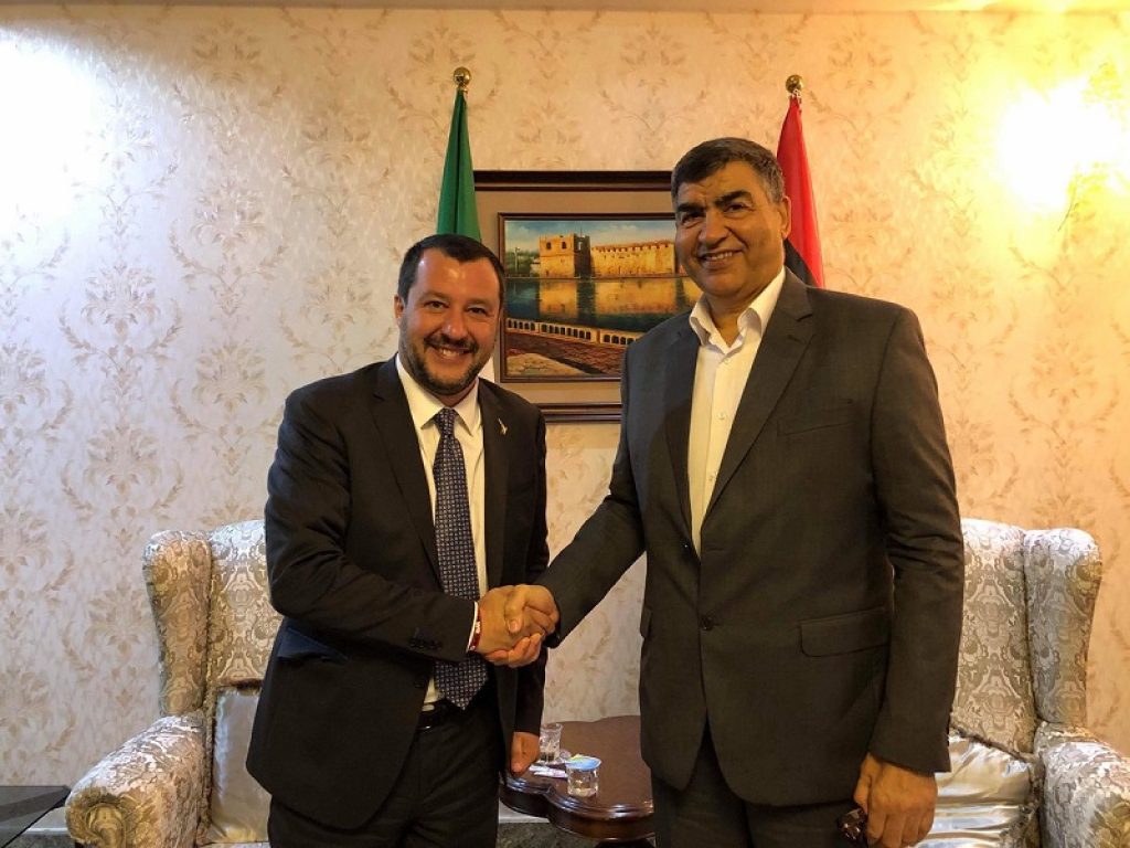 Il Ministro dell'Interno Salvini ha incontrato a Tripoli l'omologo libico Abdulsalam Ashour: "Impegno per collaborazione e stop a immigrazione illegale"