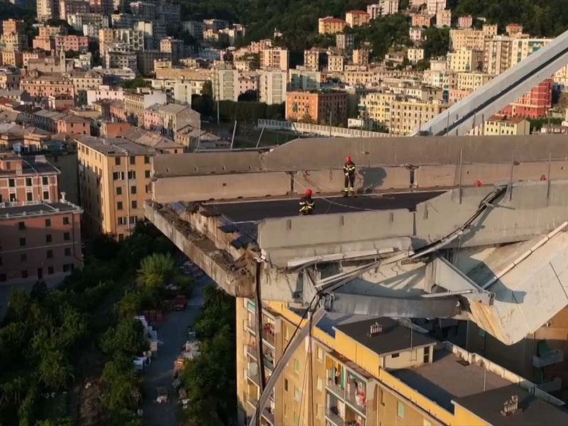 Ponte Morandi: uno studio del Cnr-Irea su immagini satellitari evidenzia l'assenza di fenomeni deformativi pre-crollo