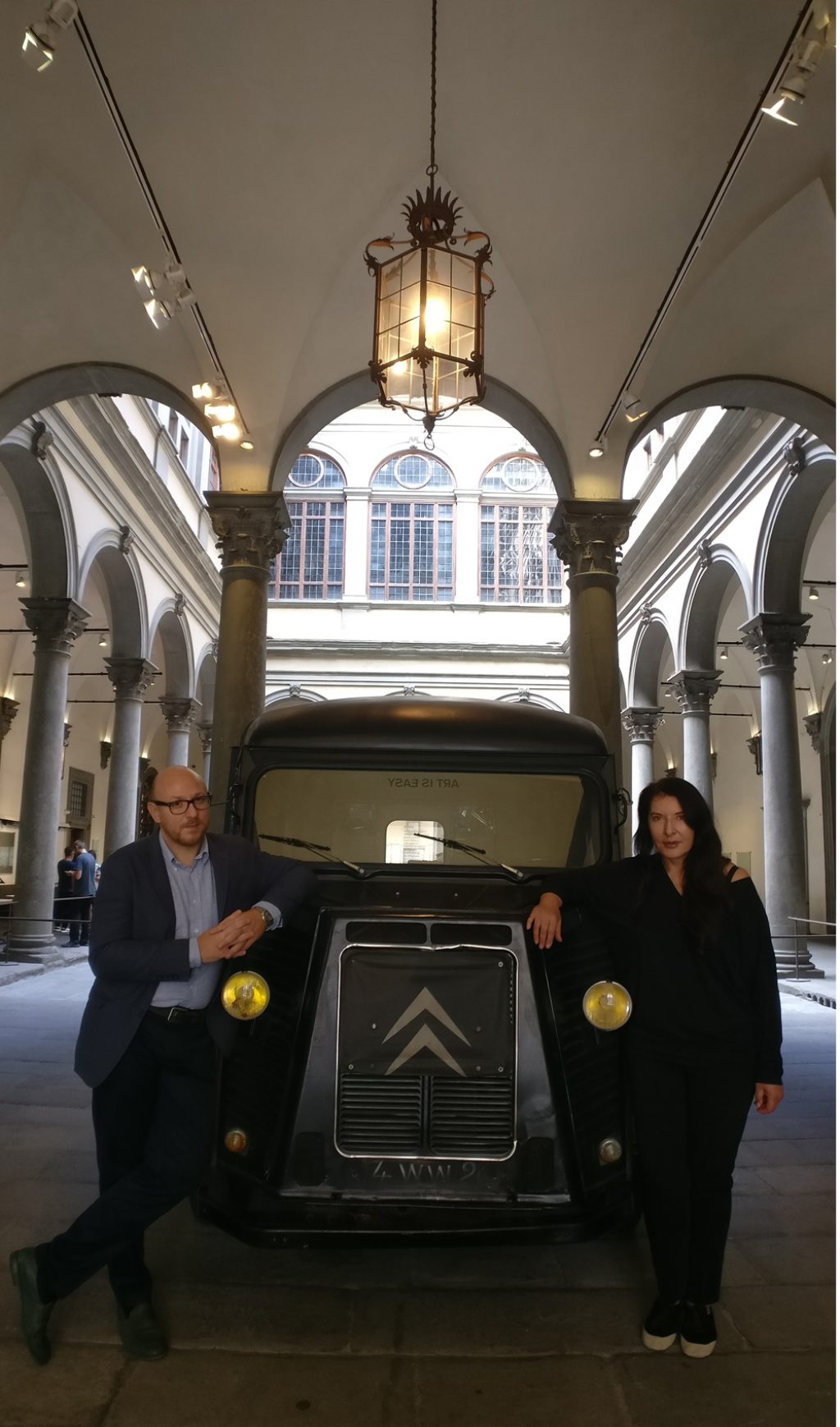 Il furgone Citroën a palazzo Strozzi