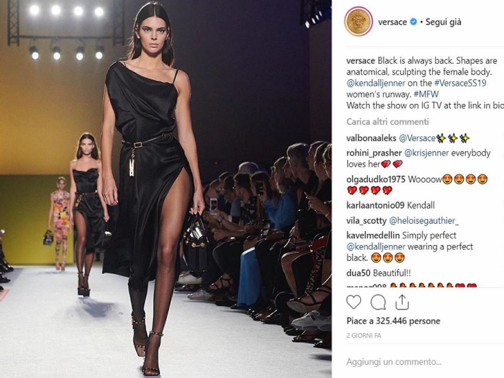 Torna, in occasione della Milano Moda Donna, l’Instagram Fashion Index di Blogmeter: Versace ha totalizzato 2,1 milioni di interazioni, incantando tutti con una splendida Kendal Jenner in total black. Tra gli influencer Chiara Ferragni ancora "regina"