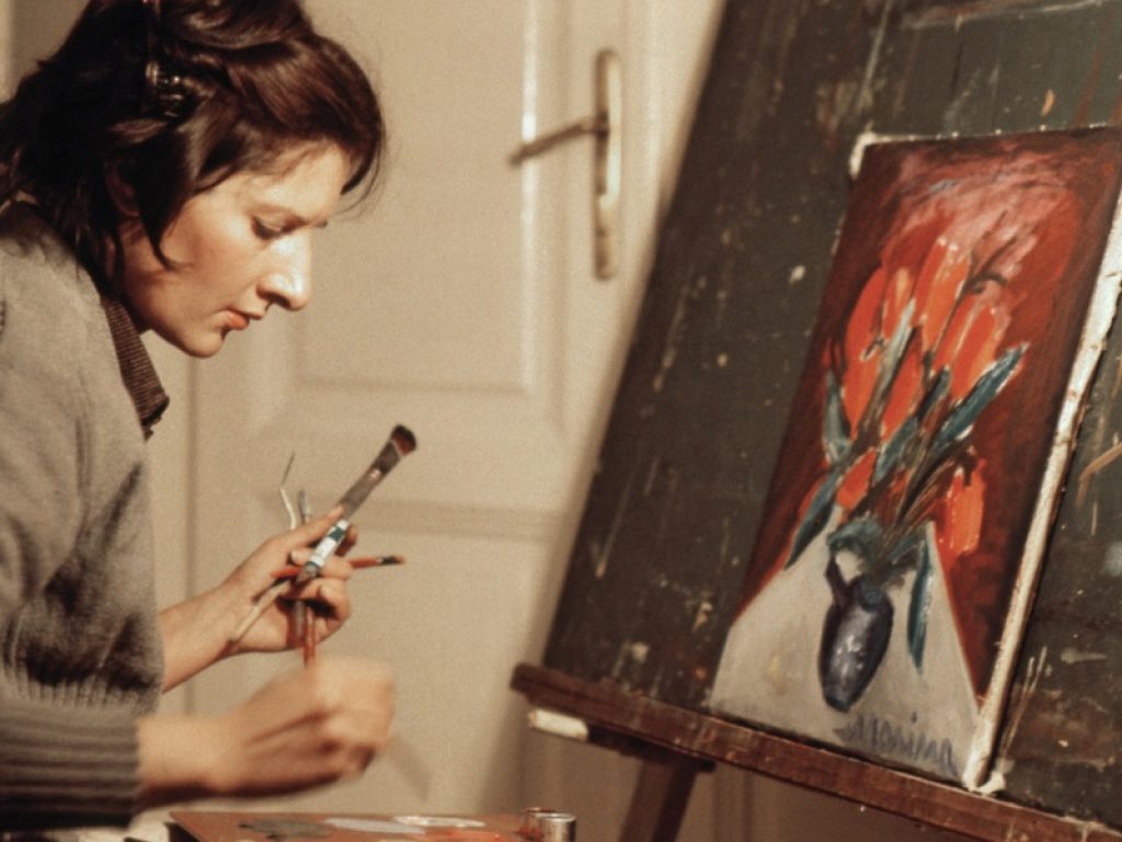 Il Citroën dell'artista Marina Abramović a Palazzo Strozzi che ospita la retrospettiva a lei dedicata