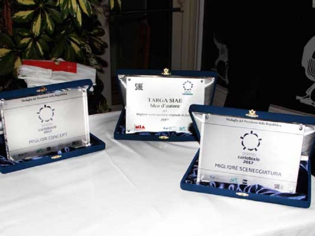 La giuria ha selezionato i tre progetti vincitori del Premio Carlo Bixio. Alla migliore sceneggiatura sarà assegnata la “Targa SIAE Idea d'Autore”