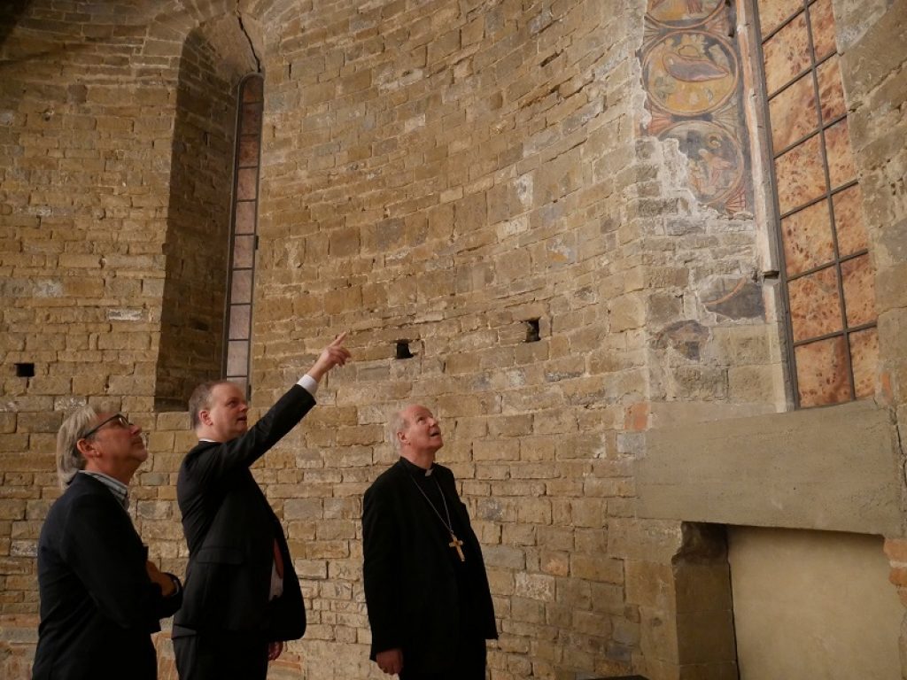 L’Arcivescovo di Vienna, il cardinale Schönborn, stamani ha visitato la Galleria degli Uffizi accompagnato dal direttore Eike Schmidt