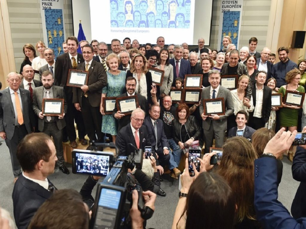 Cittadini e organizzazioni di tutta Europa si sono riuniti all'Europarlamento per la cerimonia di consegna del Premio del cittadino europeo che celebra l’impegno e i valori dell'Unione