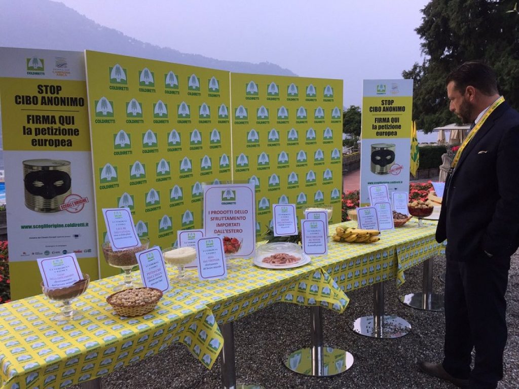Al XVII Forum internazionale dell’agricoltura e dell’alimentazione di Cernobbio presentata la tavola della vergogna con i prodotti esteri sotto accusa