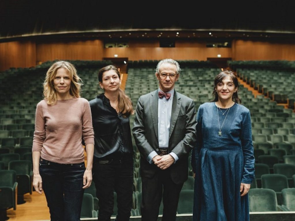 Sonia Bergamasco, Elena Bucci, il maestro Luisi e Nicola Raab (ph. Michele Monasta)