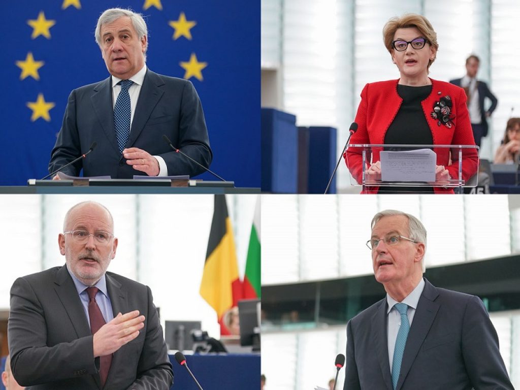 Dal presidente Tajani al coordinatore Brexit Verhofstadt, il Parlamento europeo chiede chiarezza al Regno Unito dopo la bocciatura dell'accordo di ritiro da parte della Camera dei Comuni