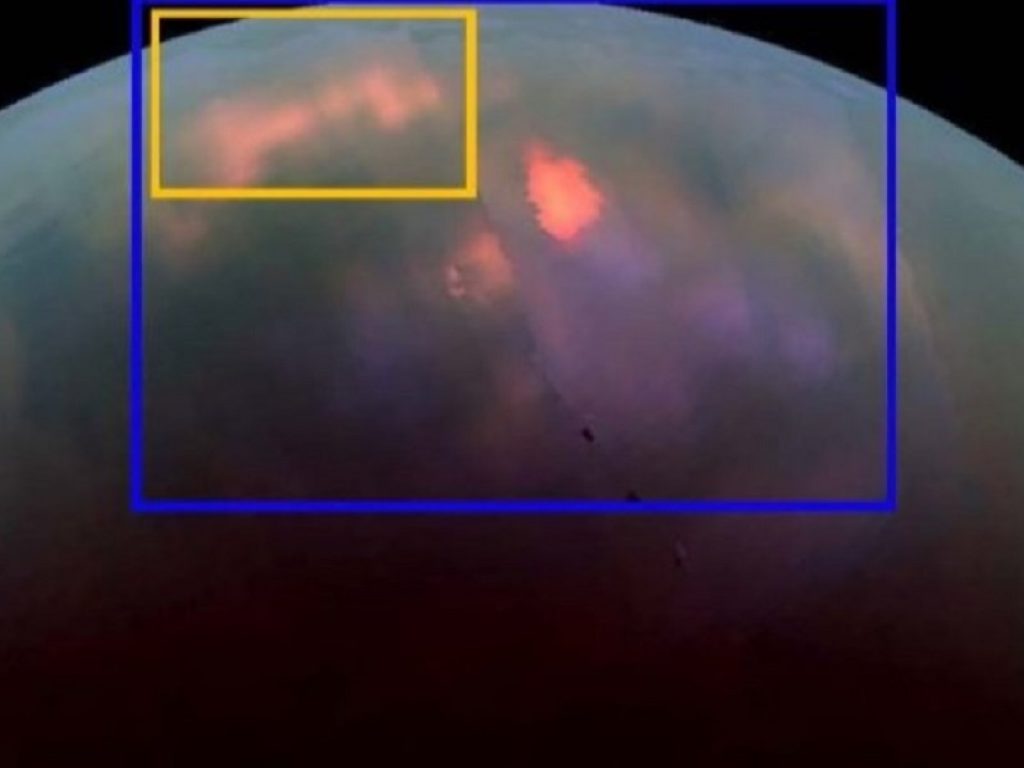 L’area settentrionale di Titano, la più grande luna di Saturno, interessata da piogge di metano, connesse ai cambiamenti stagionali. Lo studio, basato sui dati di Cassini, pubblicato su Geophysical Research Letters