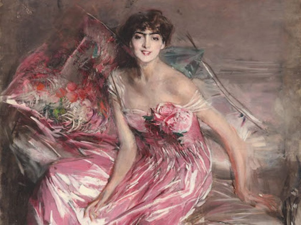 Giovanni Boldini La signora in rosa (Olivia Concha de Fontecilla), 1916 Olio su tela, cm 163 x 113 Ferrara, Museo Giovanni Boldini