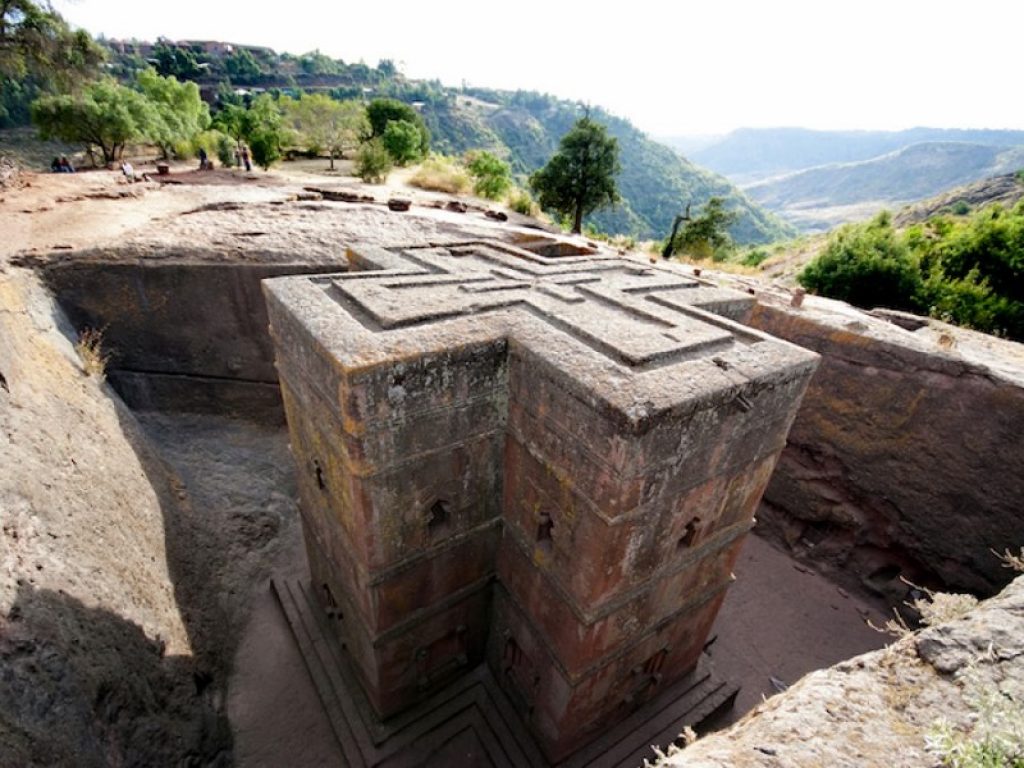 Etiopia, Lalibela: la chiesa monolitica di San Giorgio Bene protetto dall’Unesco I metà XIII secolo. Foto di Carlo Franchini
