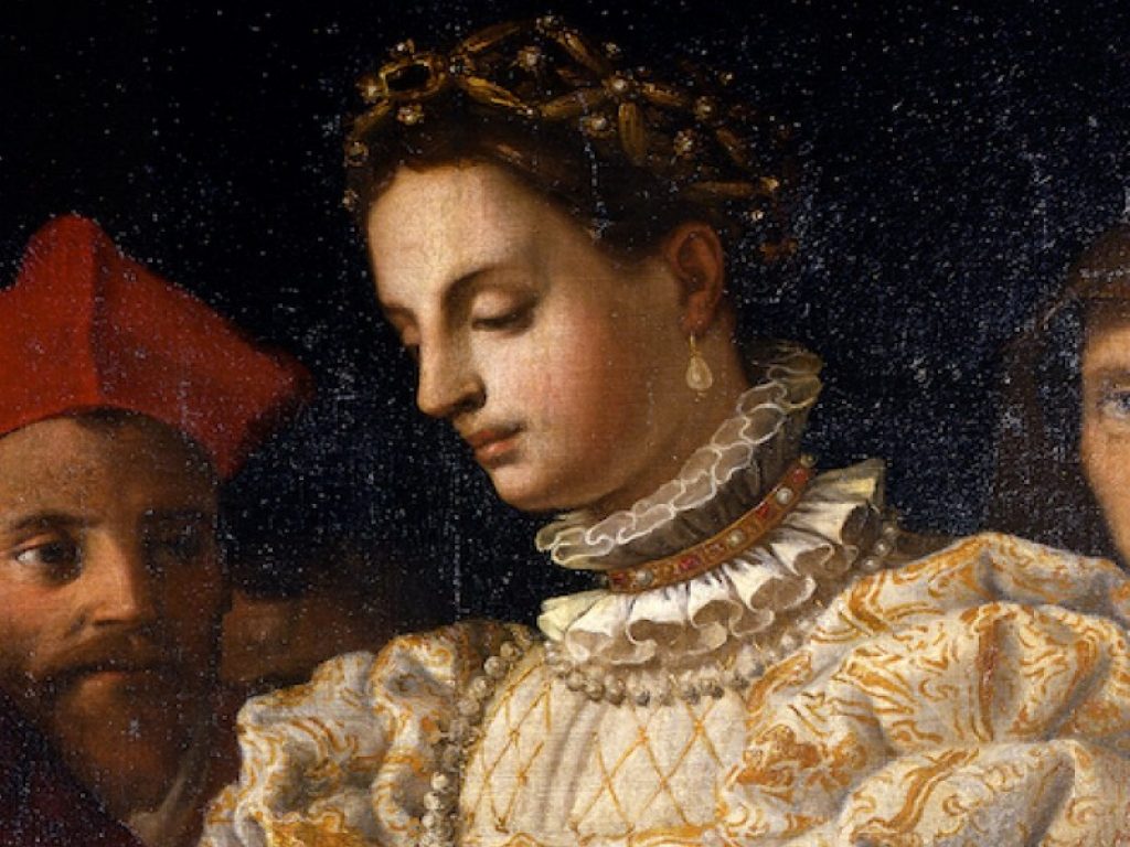 Particolare dal "Matrimonio di Caterina de' Medici" di Jacopo Chimenti, 1600 circa