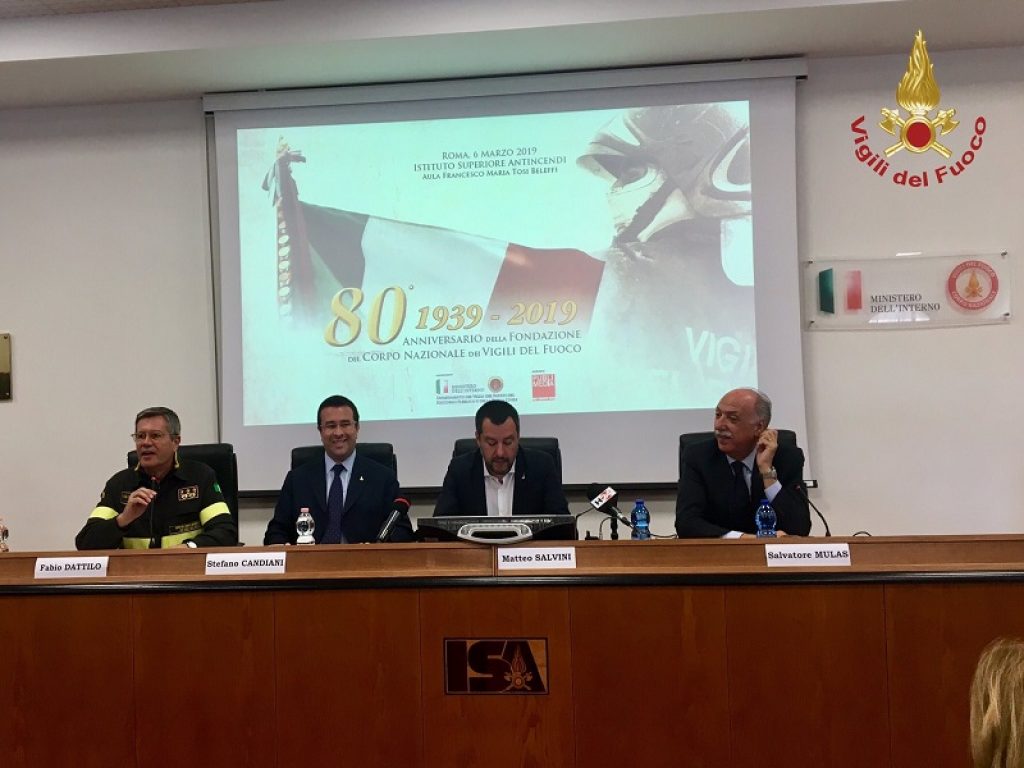 ANPPE, FEDERDISTAT e CISAL Vigili del Fuoco soddisfatti per le parole di impegno del Ministro dell’Interno Matteo Salvini e del Sottosegretario Stefano Candiani