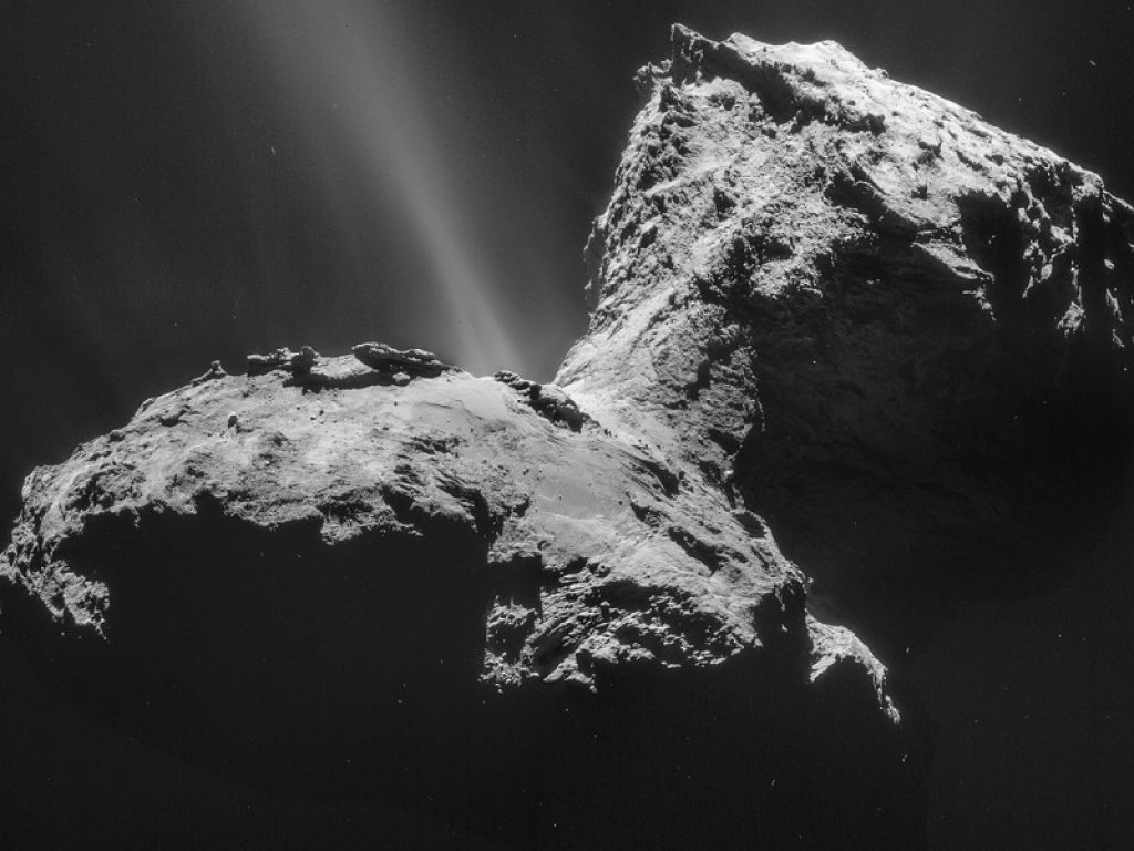 Sali di ammonio sul nucleo della cometa 67/P-Churyumov-Gerasimenko, la cometa di Rosetta. La scoperta ottenuta anche grazie allo spettrometro italiano Virtis