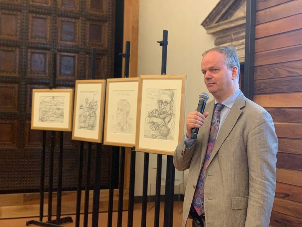 Quattro disegni di Valerio Adami arricchiscono le collezioni degli Uffizi: la donazione alle Gallerie effettuata questa mattina dall’artista