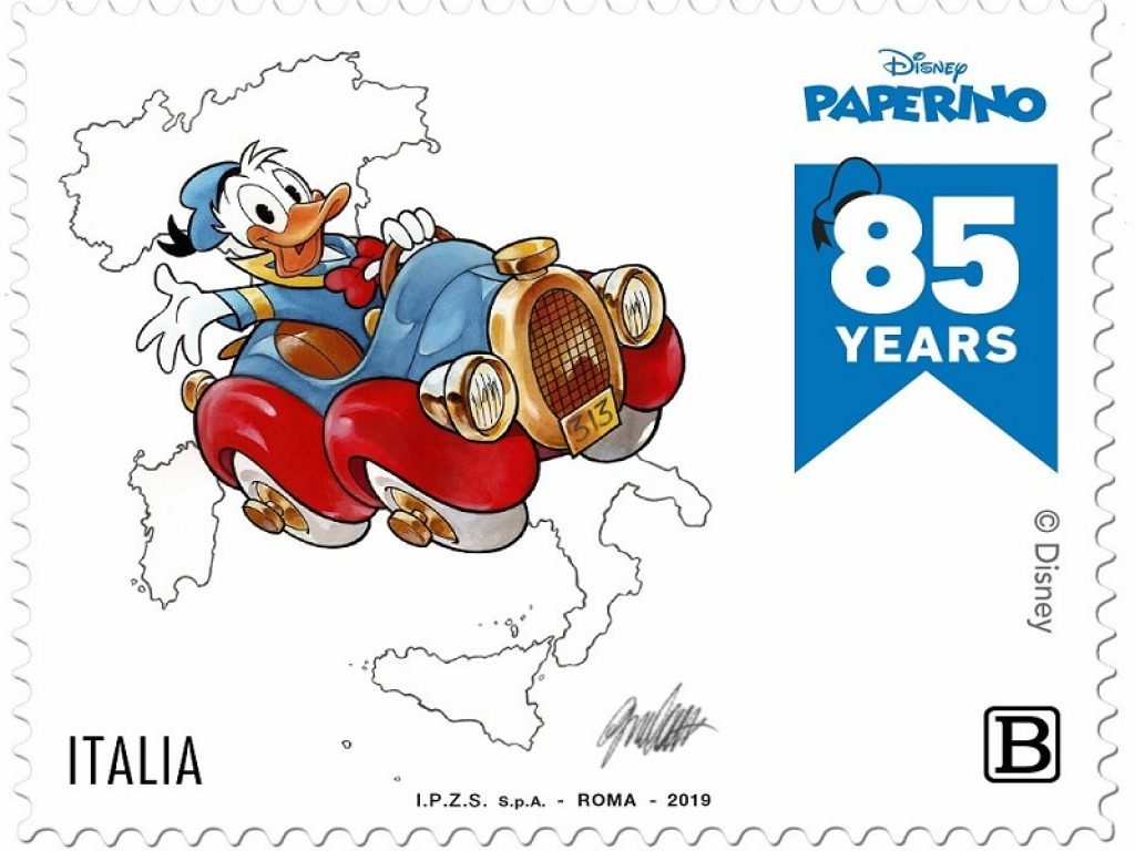 Paperino compie 85 anni: emessi otto francobolli per celebrare il papero più famoso della Disney. I disegni portano tutti la firma di Giorgio Cavazzano