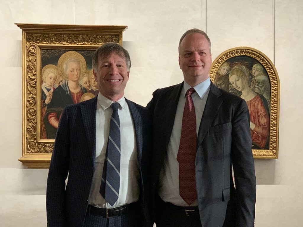 Incontro tra il direttore delle Gallerie degli Uffizi, Eike Schmidt, e il sindaco di Siena, Luigi De Mossi: presentate iniziative congiunte per promuovere arte e musica