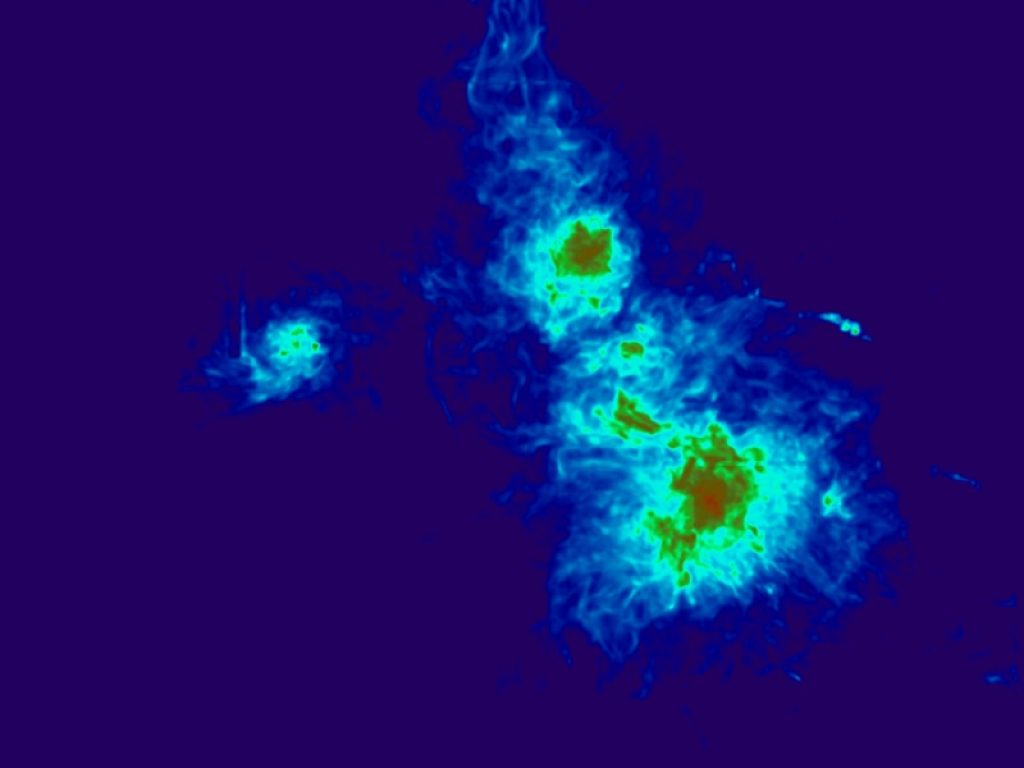 Due astrofisici teorici italiani rivelano il misterioso meccanismo all’origine dei ponti radio fra ammassi di galassie scoperti dal radiotelescopio Lofar