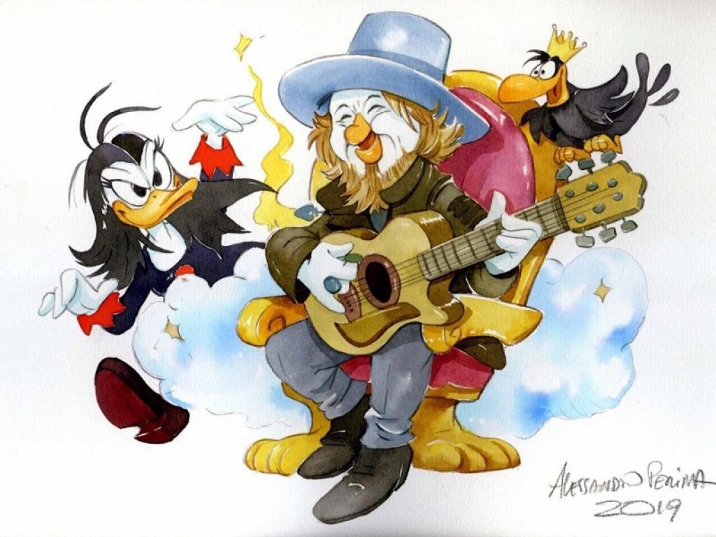 Zucchero Fornaciari diventa un fumetto. Da oggi SugarDuck arriva a Paperopoli nel nuovo numero di Topolino disponibile nelle edicole