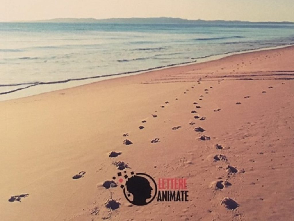 Santino Caserta in libreria con Orme nella sabbia