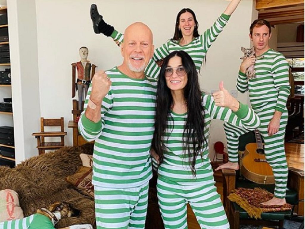 La quarantena riunisce Demi Moore e Bruce Willis