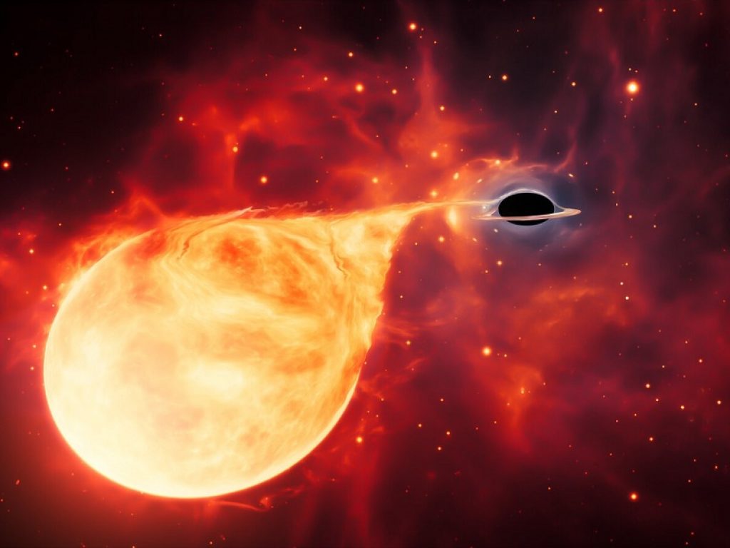 Hubble scopre un buco nero di massa intermedia