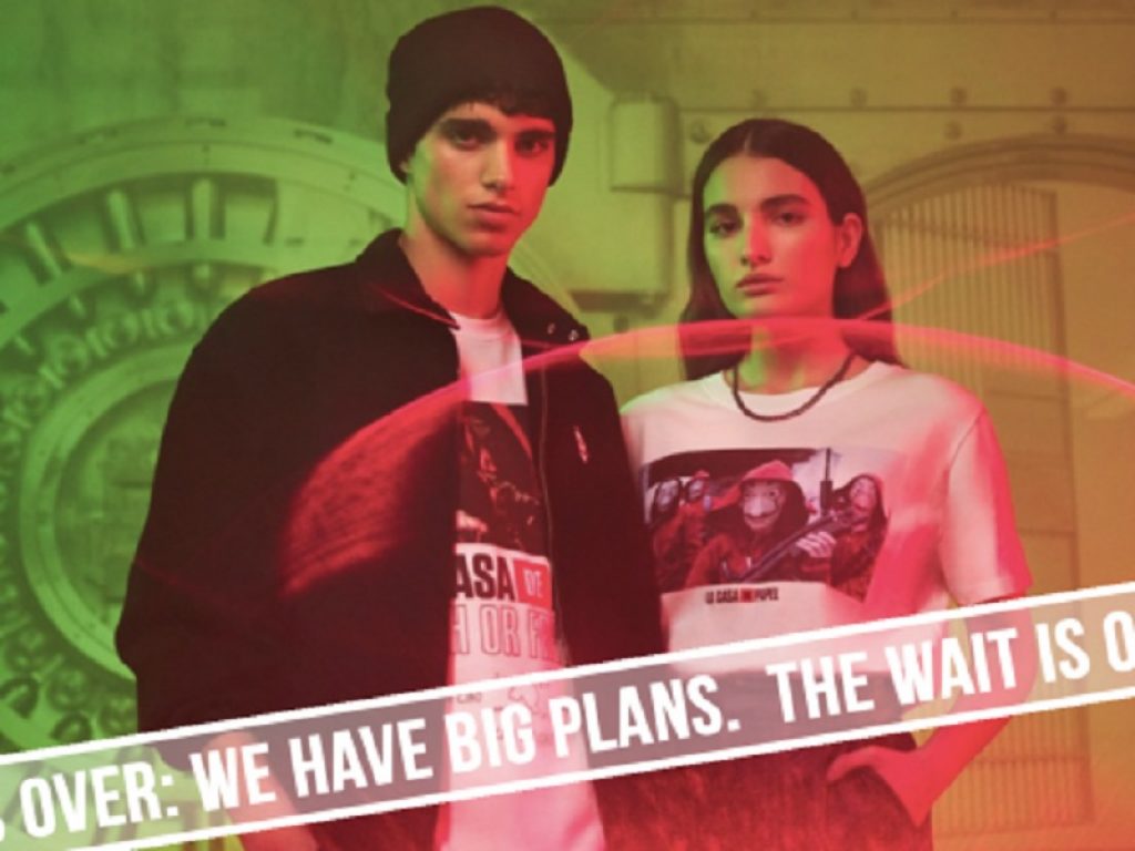 Pull and Bear dedica collezione a La Casa di Carta