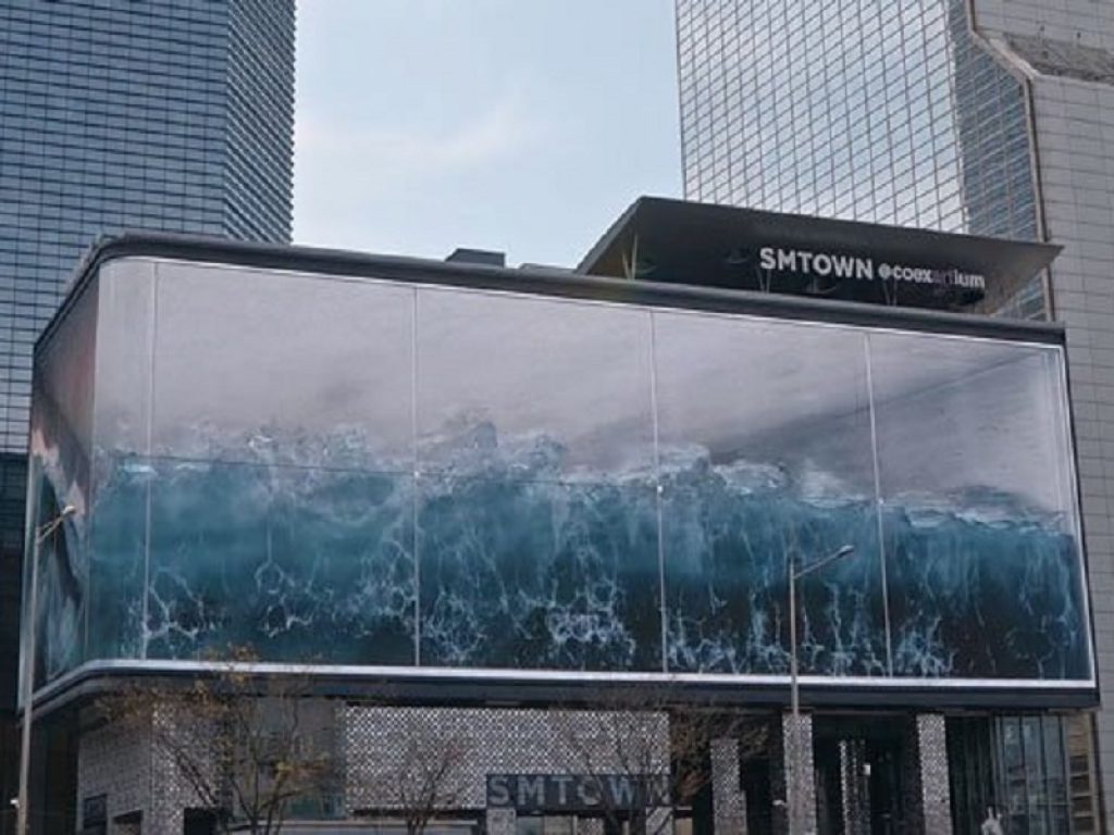 A Seul la forza dell’oceano in un acquario