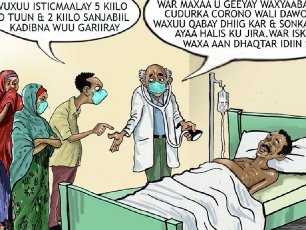 In Somalia anche fumetti e risate per informare sul coronavirus
