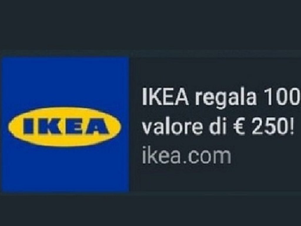 Buono regalo IKEA da 250 euro: attenzione alla truffa